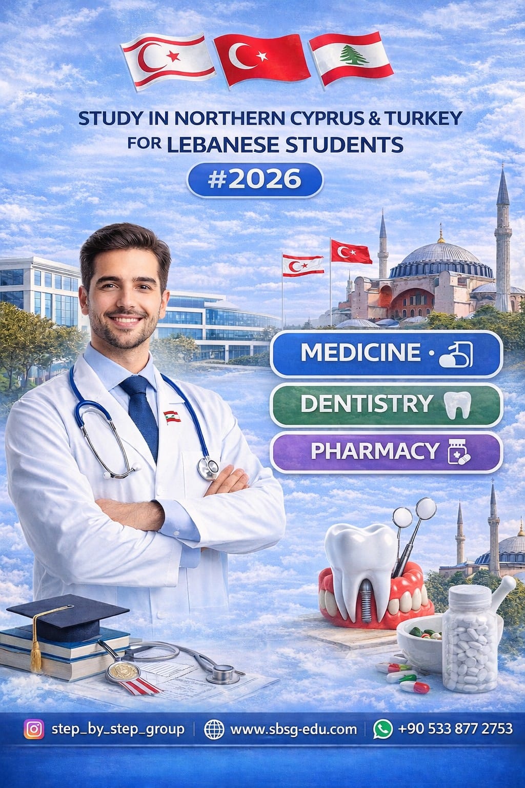 الدراسة في قبرص التركية وتركيا للطلاب اللبنانيين 2026
