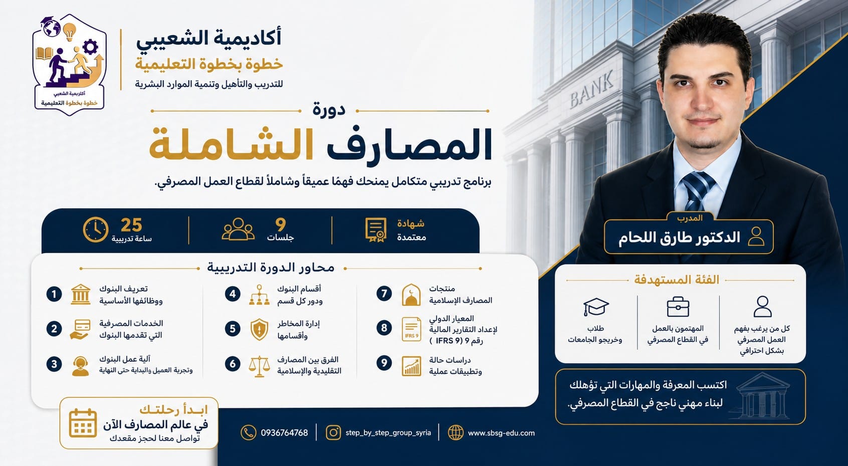 دورة المصارف الشاملة مع الدكتور طارق اللحام